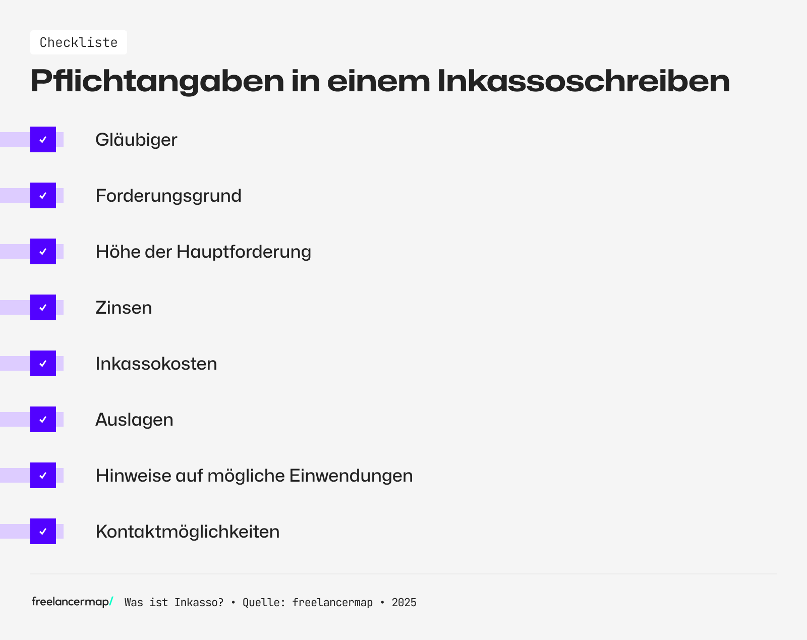 Diese Pflichtangaben gehören seit der Inkasso-Reform auf das Inkassoschreiben