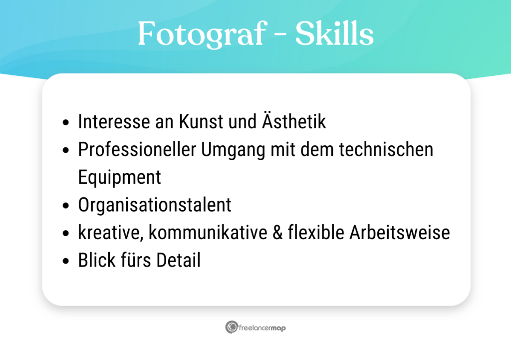 Diese Skills sollte ein Fotograf mitbringen