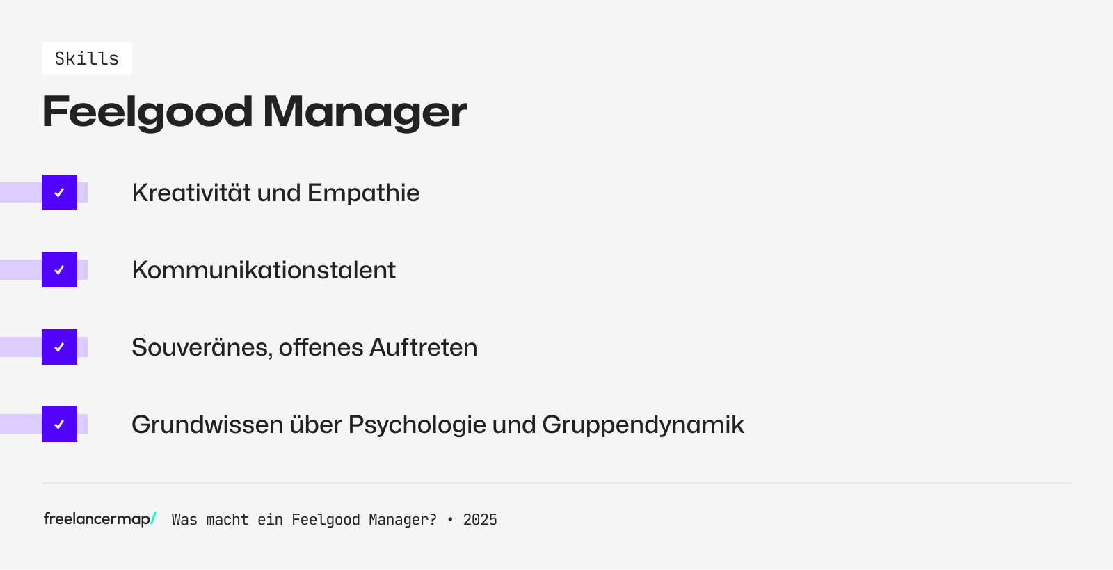 Fähigkeiten eines Feelgood Managers im Überblick