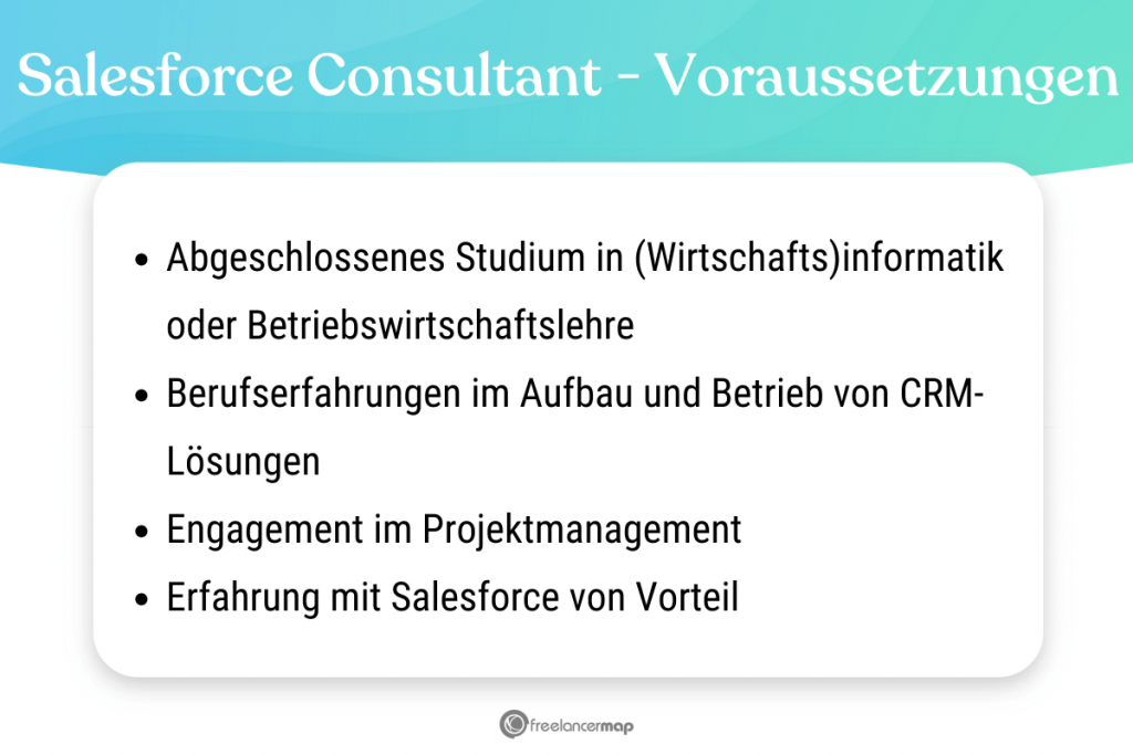 Voraussetzungen, die für den Salesforce Consultant gelten