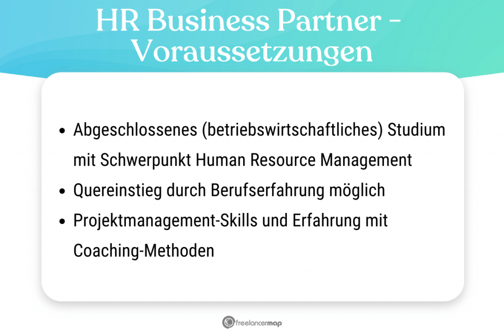 Voraussetzungen, die für den HR Business Partner gelten