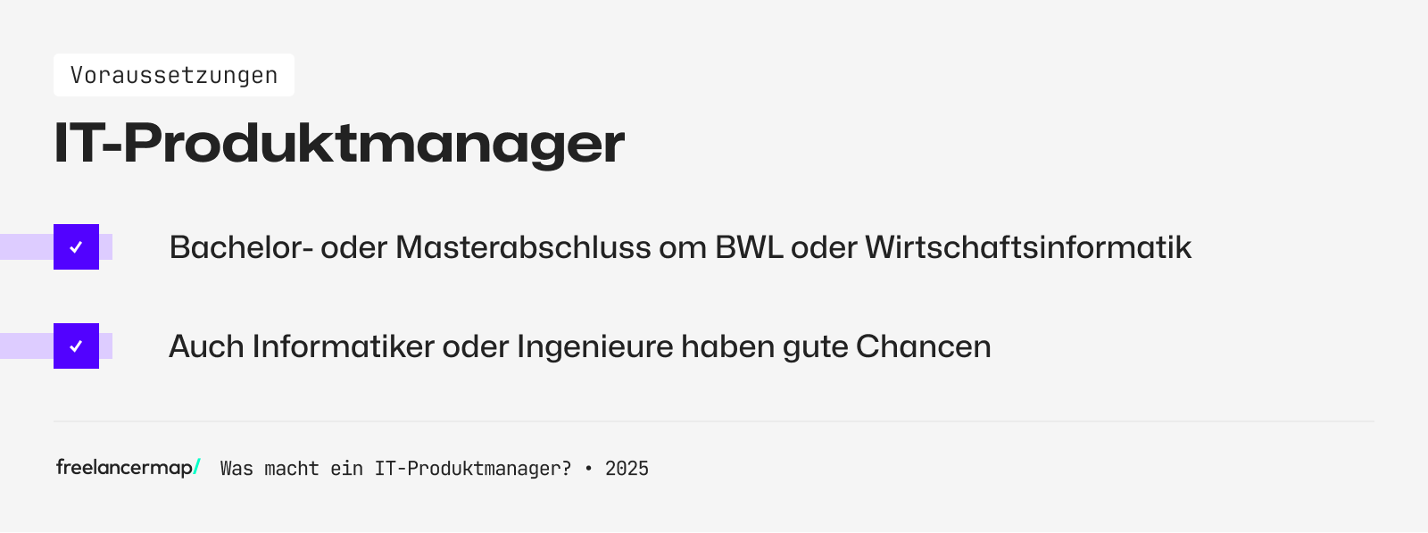 Voraussetzungen, um IT-Produktmanager zu werden.