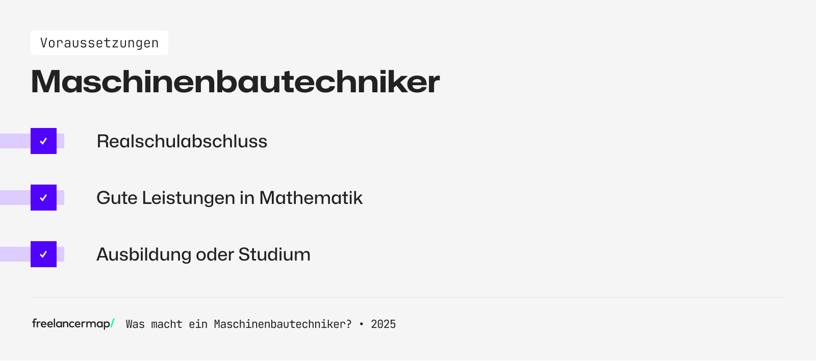 Maschinenbautechniker kann man bereits mit Realschulabschluss werden