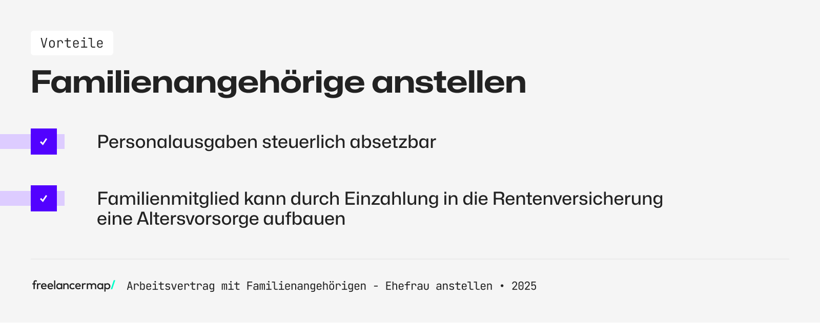 Vorteile wenn man einen Arbeitsvertrag mit Familienangehörigen schließt und die Ehefrau anstellen will