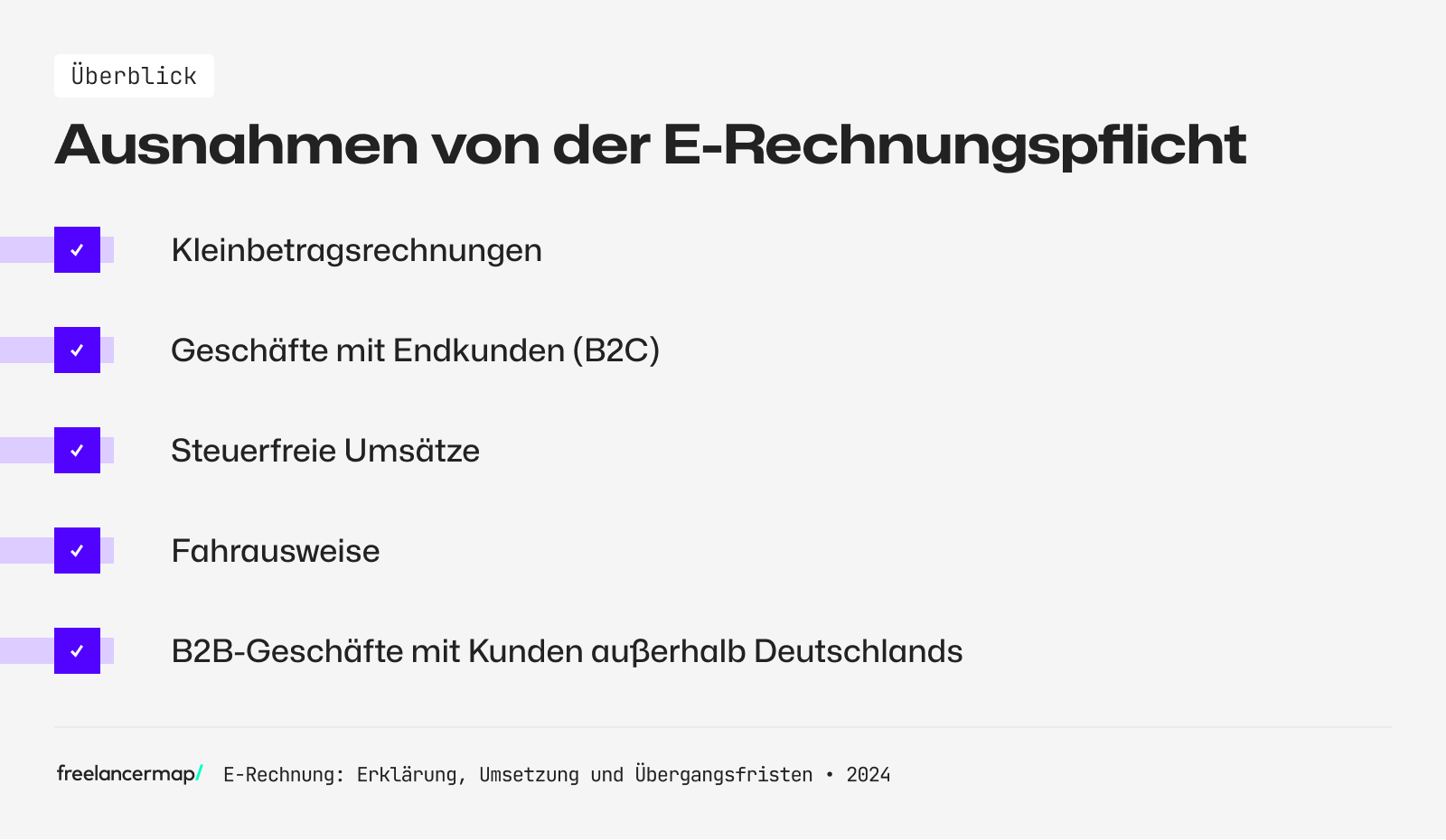 E-Rechnung ausnahmen