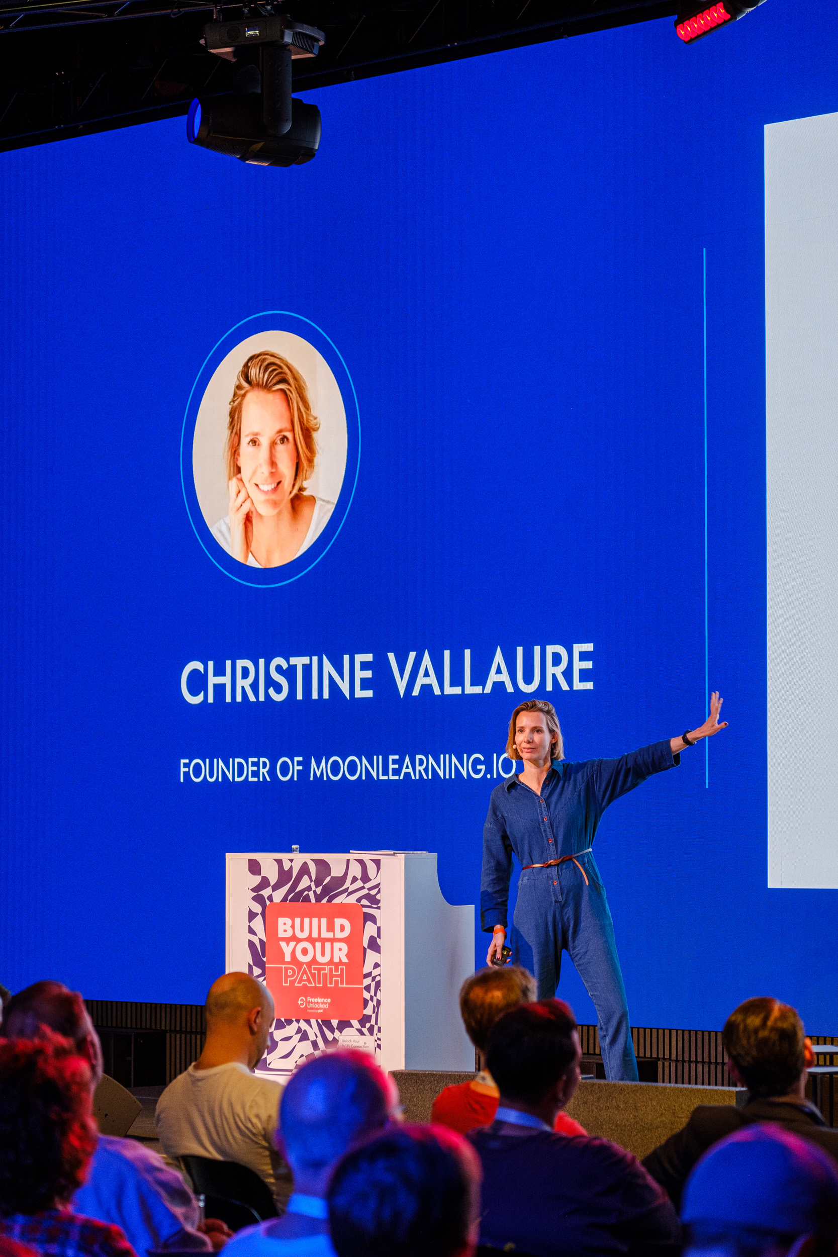 Christine Vallaure hielt einen Vortrag auf der Freelance Unlocked 2025