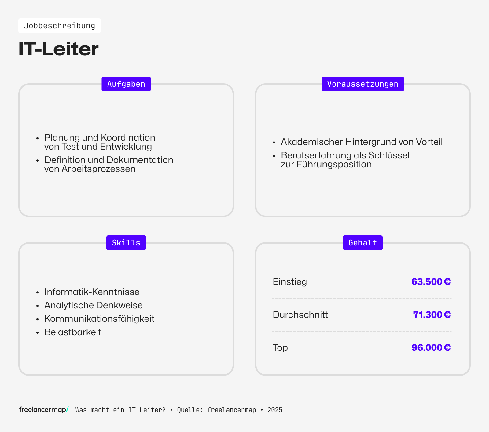 Ein IT-Leiter hat eine analytische Denkweise