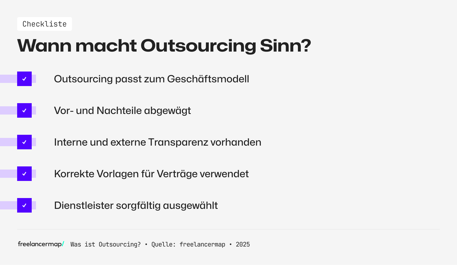 Outsourcing muss zum eigenen Unternehmen passen