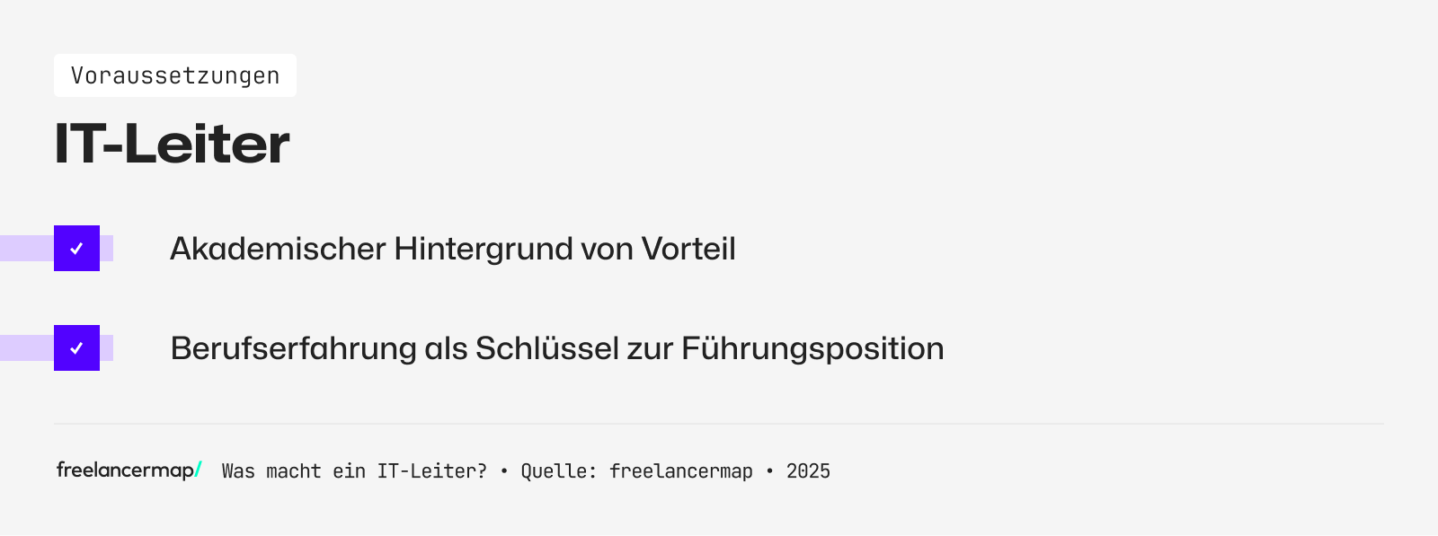 Ein IT-Leiter hat meist einen akademischen Hintergrund