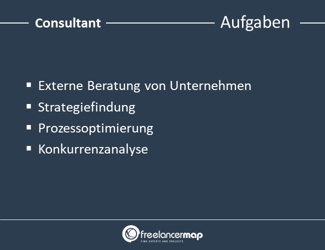Aufgaben eines Consultants.