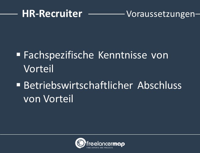 Voraussetzungen um HR-Recruiter zu werden.