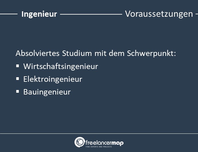 Voraussetzungen um Ingenieur zu werden.