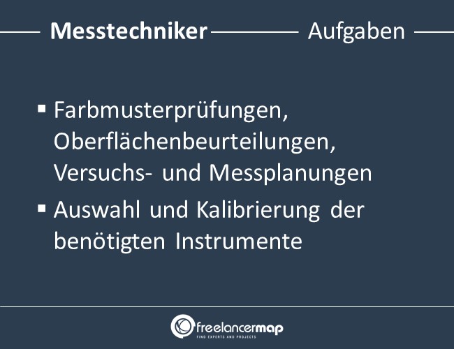 Messtechniker-Aufgaben